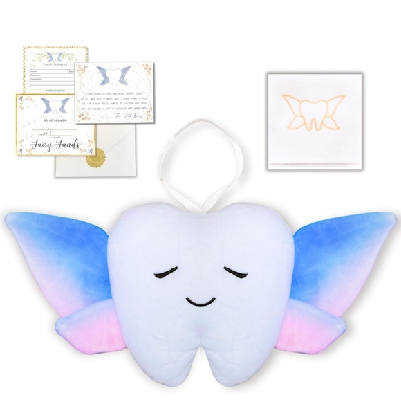 None Other - Squishie Tooth Fairy Holder Door Pillow with Pocket and Poem Hanging Plushie